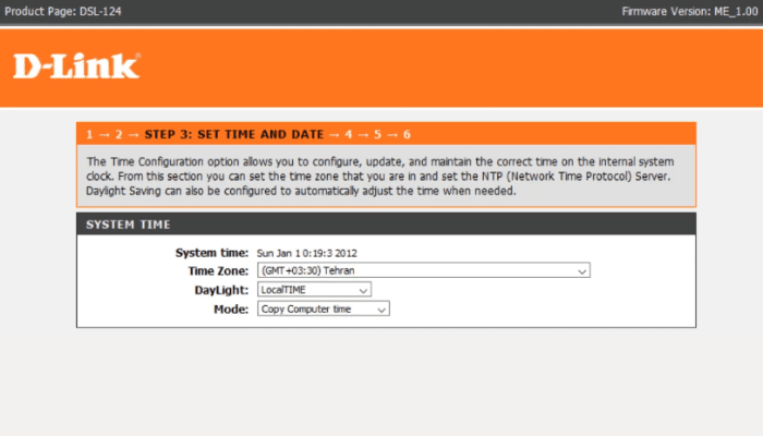 Configuration D-link Dsl 124