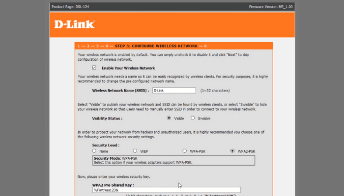 راه اندازی مودم D-link DSL-124