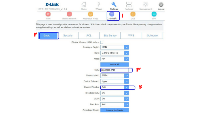 configuration d-link m920
