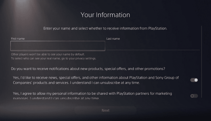 نحوه ساخت اکانت پلی استیشن 5