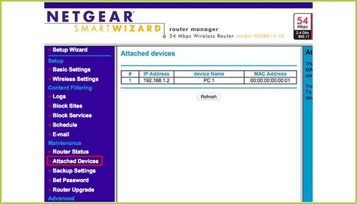 پیدا کردن دستگاه های متصل به وای فای در مودم های netgear