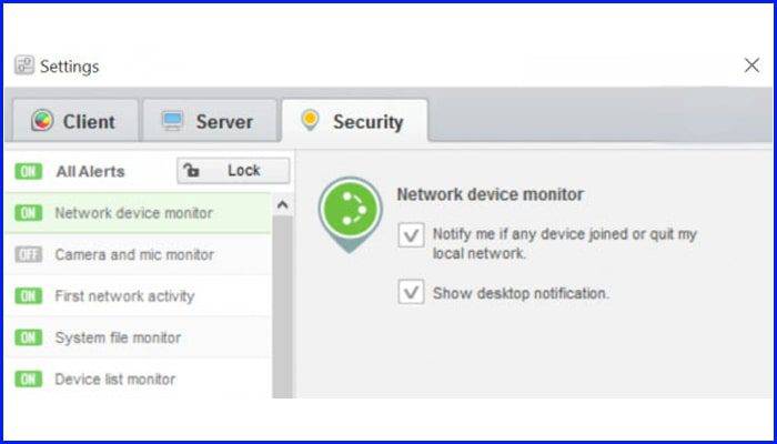 نرم‌افزار GlassWire