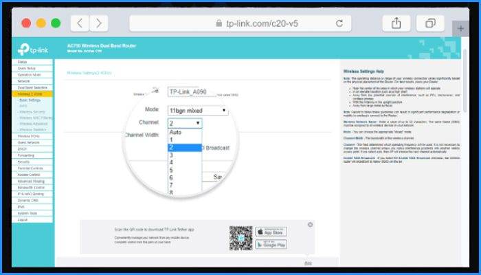 ایجاد تغییر در کانال‌های وای فای